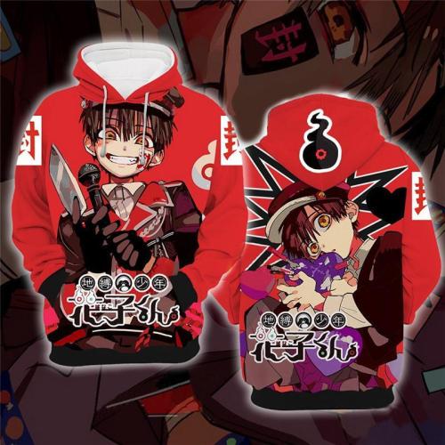 Toilet Bound Hanako Kun Anime Yugi Tsukasa Lol Lough Cosplay Unisex 3D Printed Hoodie Sweatshirt Pullover