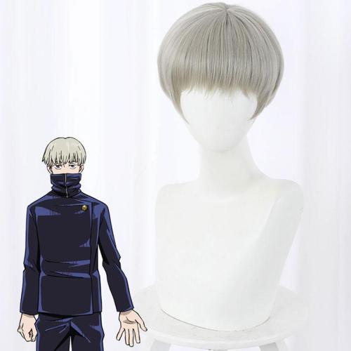 Jujutsu Kaisen Sorcery Fight Toge Inumaki Grey Green Cosplay Wig