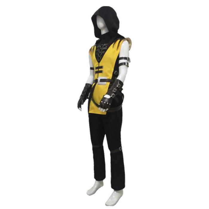 Game Mortal Kombat 11 Scorpion Hanzo Hasashi Cosplay Costume Male