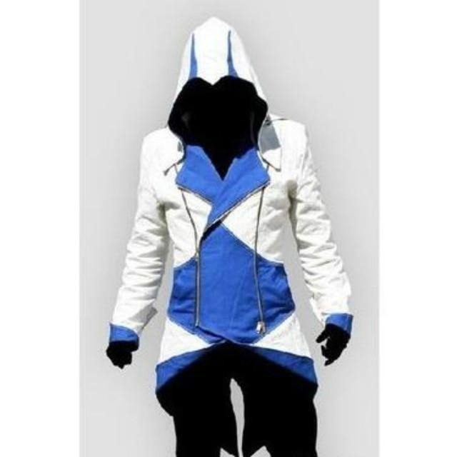 Cool Assassin'S Creed Medieval Tuxedo Halloween Connor Jacket Red Black Cosplay Game Cos Costume