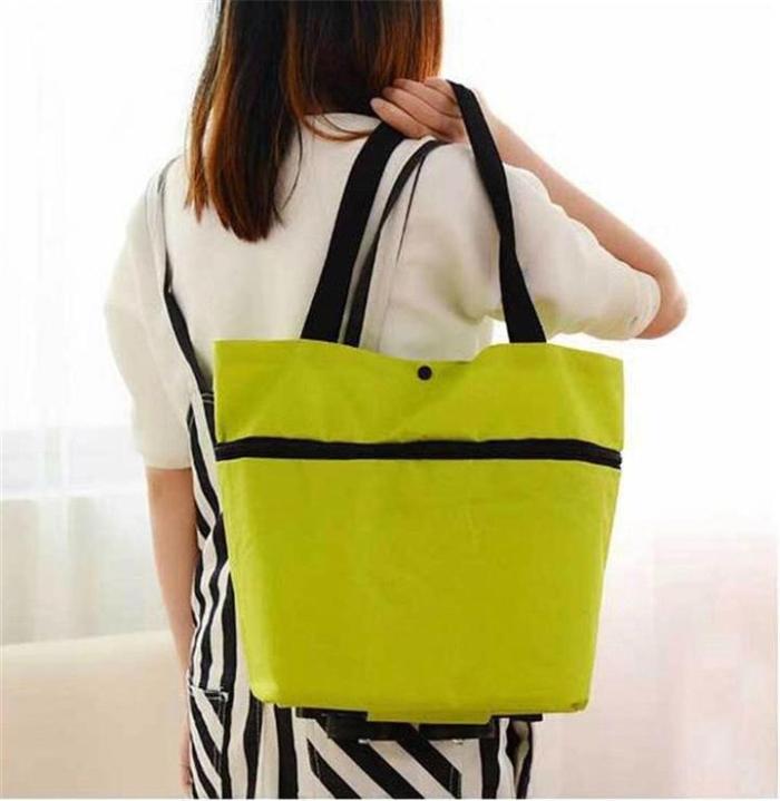 Shopping Bag Folding Green Bag