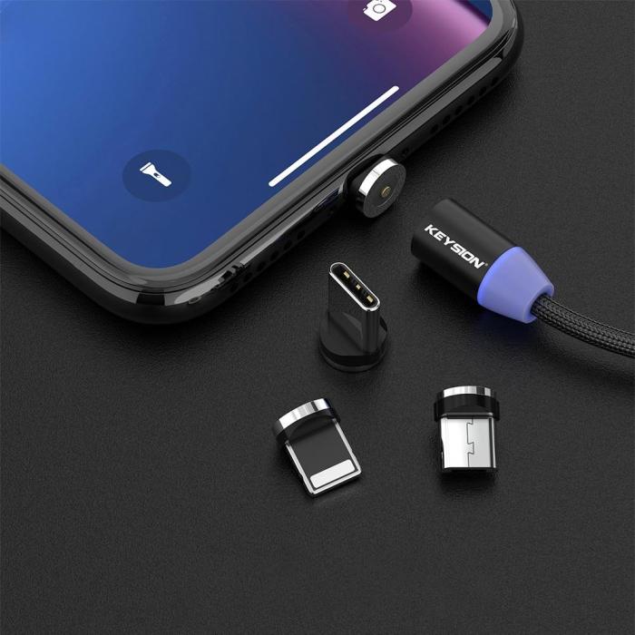 LED Magnetic USB Cable Fast Charging Type C Cable Magnet Charger Data Charge Micro USB Cable Mobile Phone Cable USB Cord