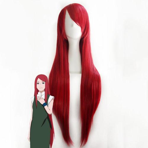 Kushina Uzumaki From Naruto Halloween Red Wine Cosplay Wig