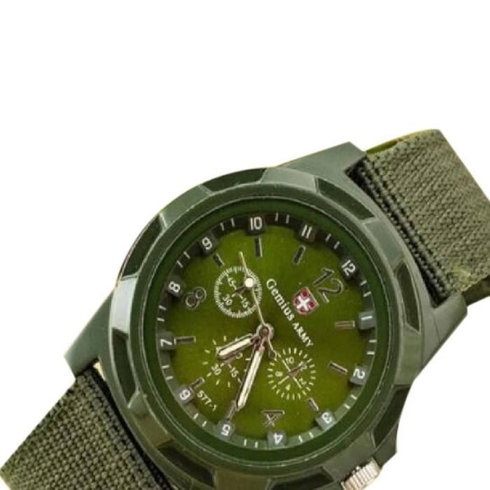Military Style Luminous Quartz Wrist Watch