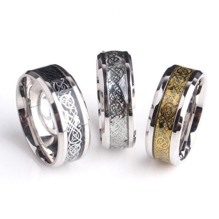 Tungsten Steel Celtic Ring