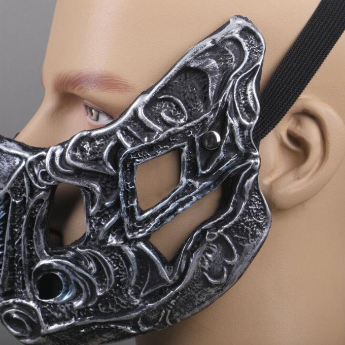 Mortal Kombat Cosplay Sub-Zero Mask Dress Up Props Adult Face Mask Pvc