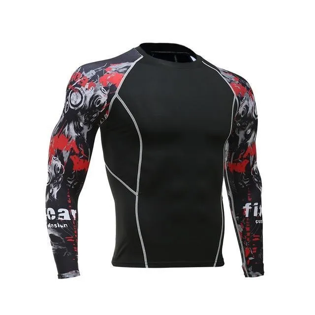 Breathable Long Sleeve Sports Rashgard Gym Cycling Clothing