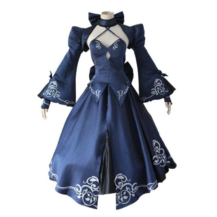Fate Zero Blacken Saber Altria Pendragon Cosplay Skirt Clothing Japanese Anime Exhibition Halloween Performance Cosplay Costume