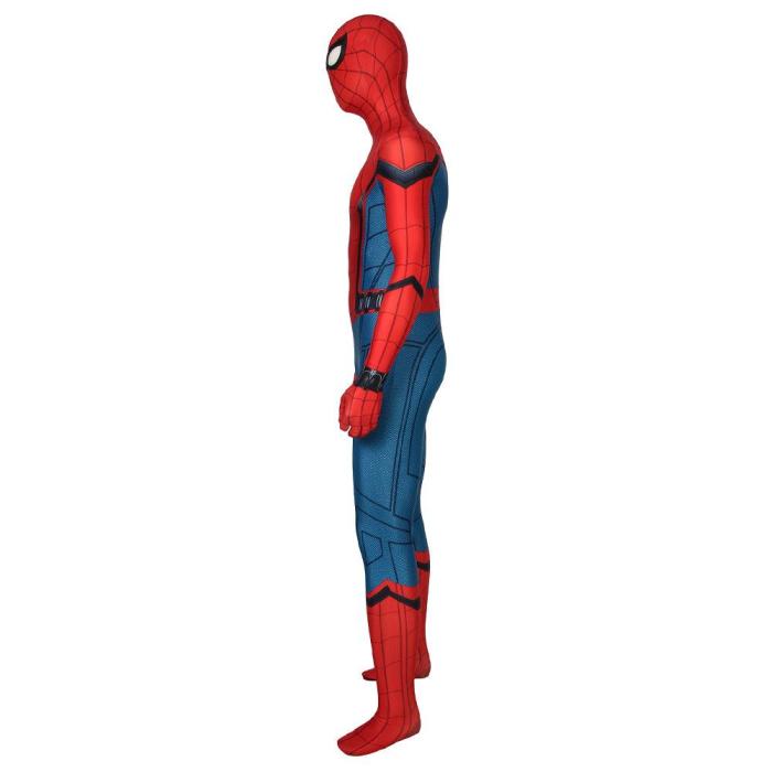 Spider-Man Peter Parker Stark Suit Spider-Man: Far From Home Jumpsuit Cosplay Costume -