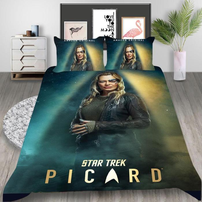 Star Trek Discovery Cosplay Bedding Set Duvet Cover Pillowcases Halloween Home Decor
