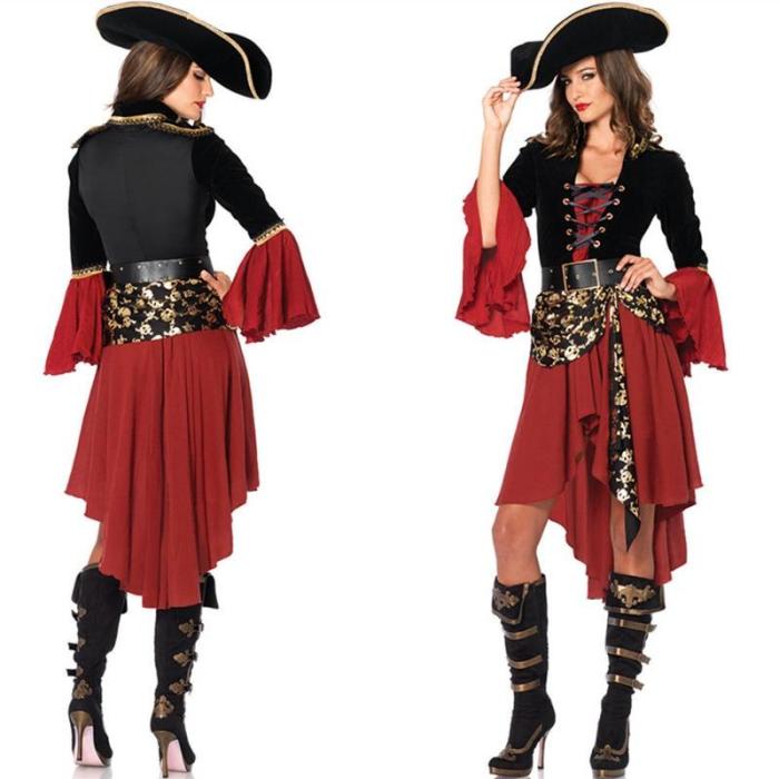 Female Pirates Of The Caribbean Captain  Role-Playing Clothing