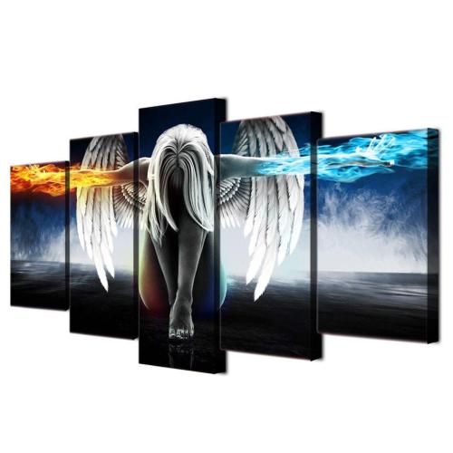 Darkness & Light 5 Piece Canvas