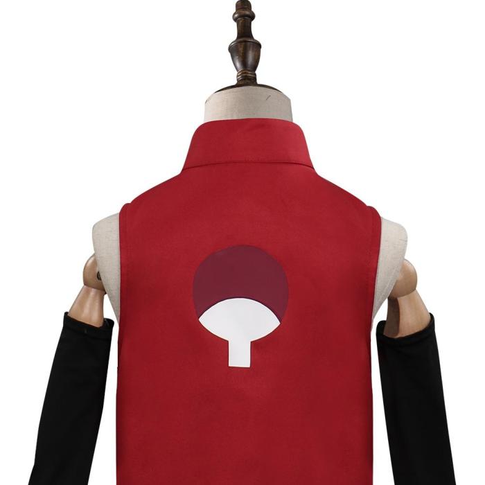 Naruto Boruto Sarada Uchiha Kids Children Outfit Halloween Carnival Suit Cosplay Costume