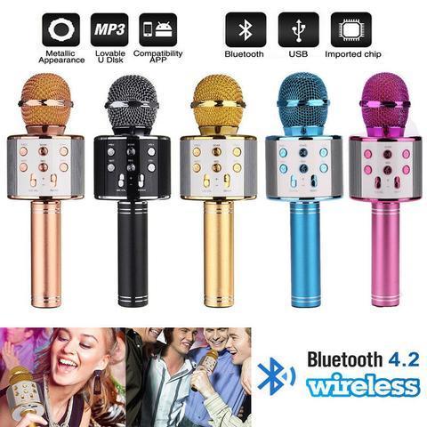Wireless Portable Hnadheld Bluetooth Karaoke Microphone