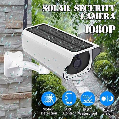 Solar & Weatherproof Security Camera