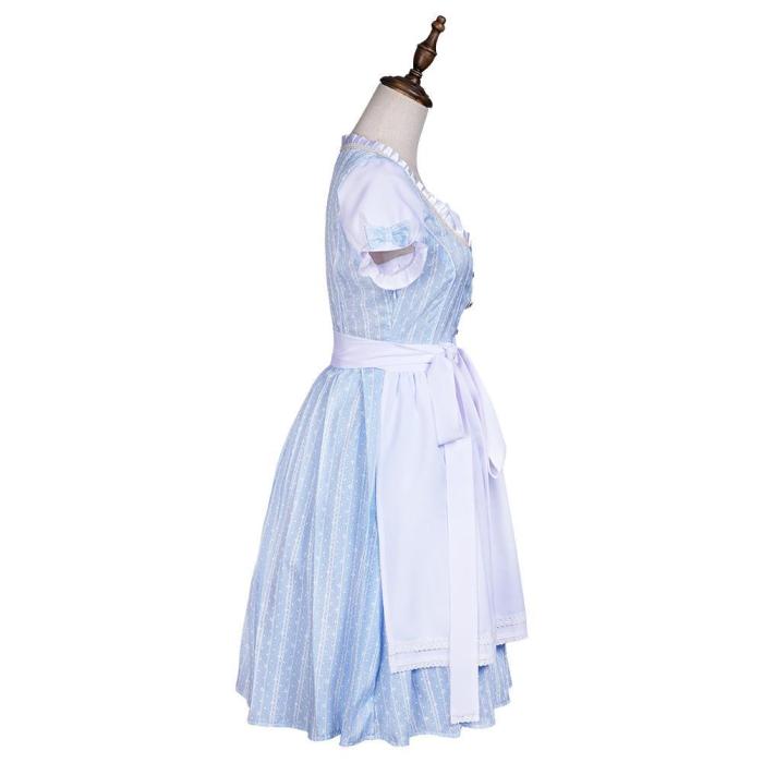 Movie The Wizard Of Oz Dorothy Gale Maid Dress Outfits Halloween Carnival Suit Cosplay Costume