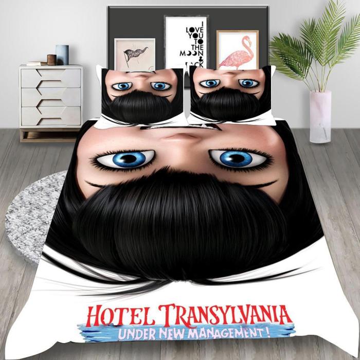 El Transylvania 4 Transformania Cosplay Bedding Set Duvet Cover Pillowcases Halloween Home Decor