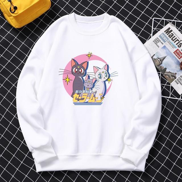 Sailor Moon Men'S Hoodie Anime Clothing Creativity Loose Sportswears Fashion Autumn Sweatshirts Comfortable Crewneck Hoodys Tops