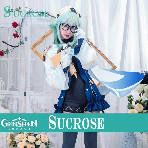 Genshin Impact Sucrose Halloween Cosplay Costume