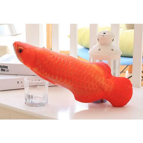 Plush Creative Fish Shape Cat Toy Pet Gifts Catnip Stuffed Pillow
