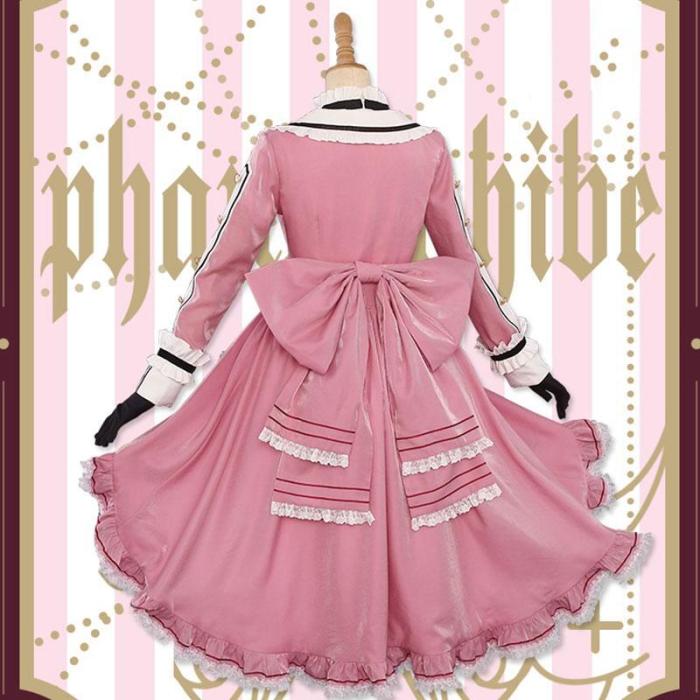 Black Butler Ciel Phantomhive Pink Halloween Cosplay Costume