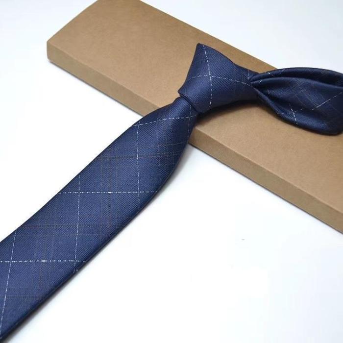 Men'S Modern Fine Stripe Ties Business Suit Necktie