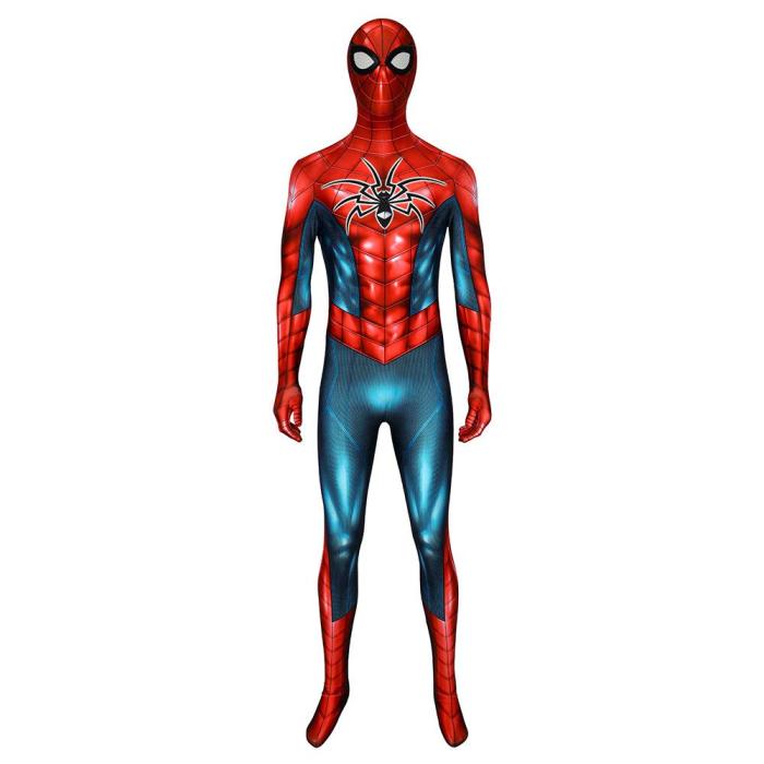 Spider-Man Peter Parker Armour-Mk Iv Suit Ps4 Spider-Man Jumpsuit Cosplay Costume -