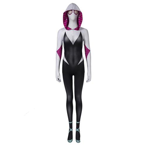 Spider-Man: Into The Spider-Verse Gwen Stacy Jumpsuit Halloween Carnival Suit Cosplay Costume
