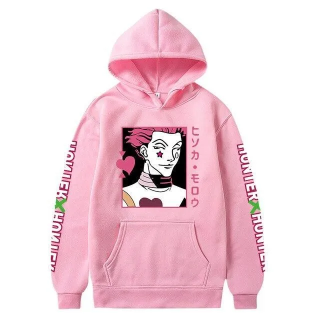 Men'S Hoodies Fashion Anime Hunter X Hunter Hisoka Men/Women Sweatshirts Casual Hooded Harajuku Hoodie