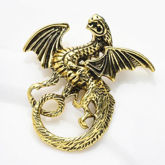 Enchanting Dragon Brooch Pins