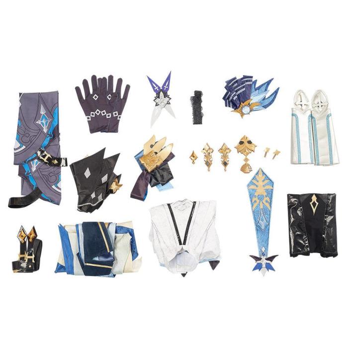 Game Genshin Impact Eula Outfits Halloween Carnival Suit Cosplay Costume