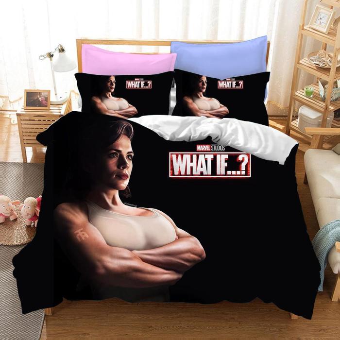 What If Cosplay Bedding Set Duvet Cover Pillowcases Halloween Home Decor