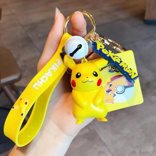 Original Pokemon Pikachu Figures Cartoon Keychain Pendant Model Toys