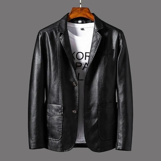 Autumn Winter Mens Leather Jackets Motorcycle Jackets