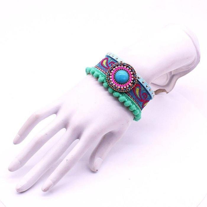 Handmade Embroidered Bohemian Bracelets