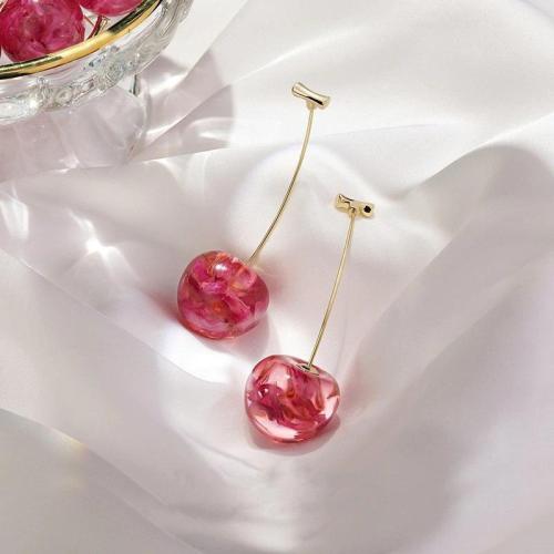Sweet Cherry Drop Earrings