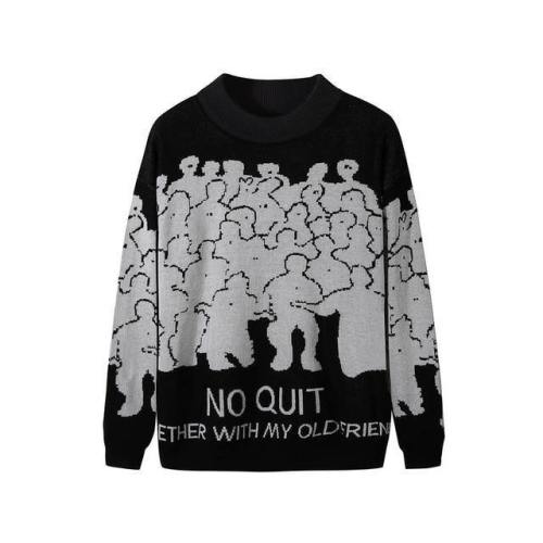 Men Homies No Quit Knitted Sweater