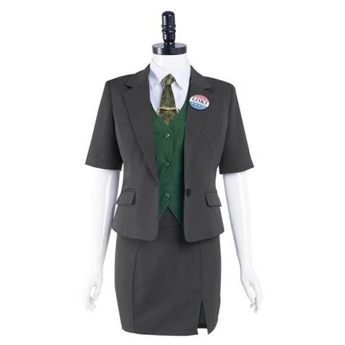Lady Loki For President Cosplay Costume Halloween Uniform Skirt Outfits