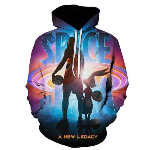 Space Jam 2 A  Legacy Movie Cosplay Hoodie 3D Pattern Sweatshirt Jacket Pullover