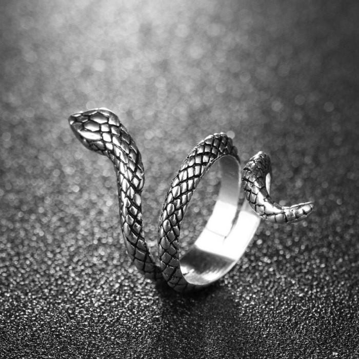 Covet Serpentine Steel Ring