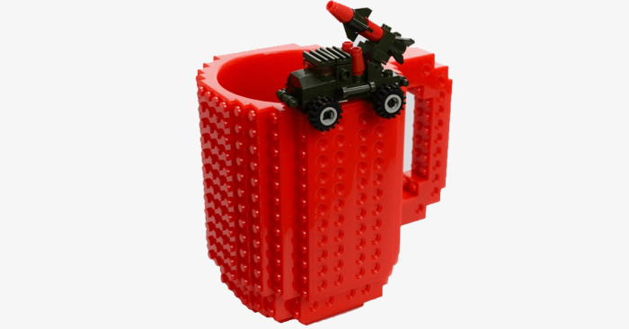 Super Cool Original Build On Brick Mug - Ideal Cup For Juice, Tea, Coffee & Water