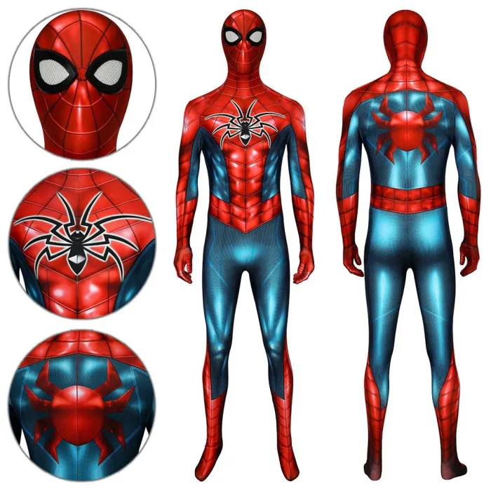 Spider-Man Peter Parker Armour-Mk Iv Suit Ps4 Spider-Man Jumpsuit Cosplay Costume -