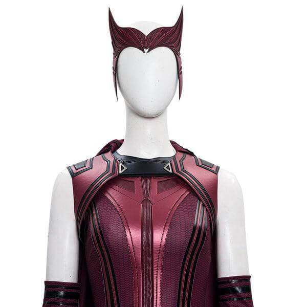 Scarlet Witch Wanda Vision Maximoff Battle Cosplay Costumes