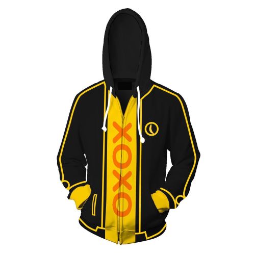 My Friend Pedro Game Xoxo Pattern Unisex 3D Printed Hoodie Sweatshirt Jacket With Zipper