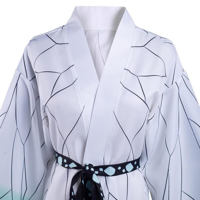 Demon Slayer Kimetsu No Yaiba Kochou Shinobu Cloak Earings Belt Outfits Cosplay Costume