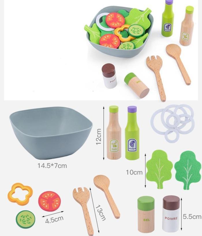 Diy Wooden Kitchen Toy Pretend Play Simulation Model Set Cutting Fruit Vegetable Educational Toys Gift For Children Kids Girls