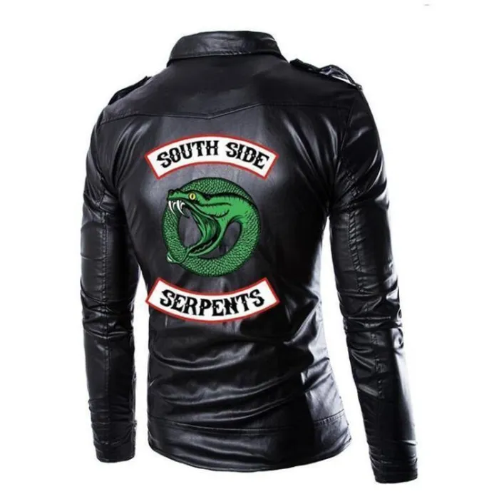 Fashion Motocycle Slim Fit Leather Jacket For Men