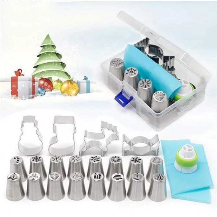 Christmas Piping Nozzle Kit