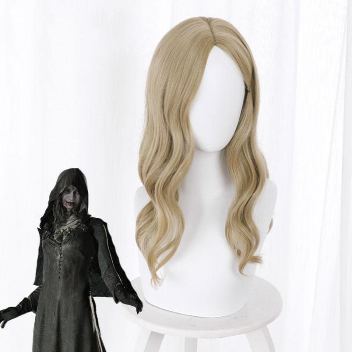 Resident Evil 8 Village Vampire Daughters Bela Daniela Cassandra Dimitrescu Golden Cosplay Wig