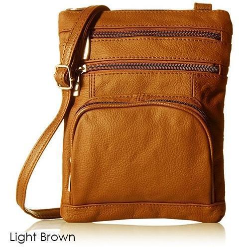 Super Soft Leather Crossbody Bag - 2 Size Options